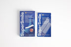 SuperSmile Advanced Whitening Strips box with a strip sachet