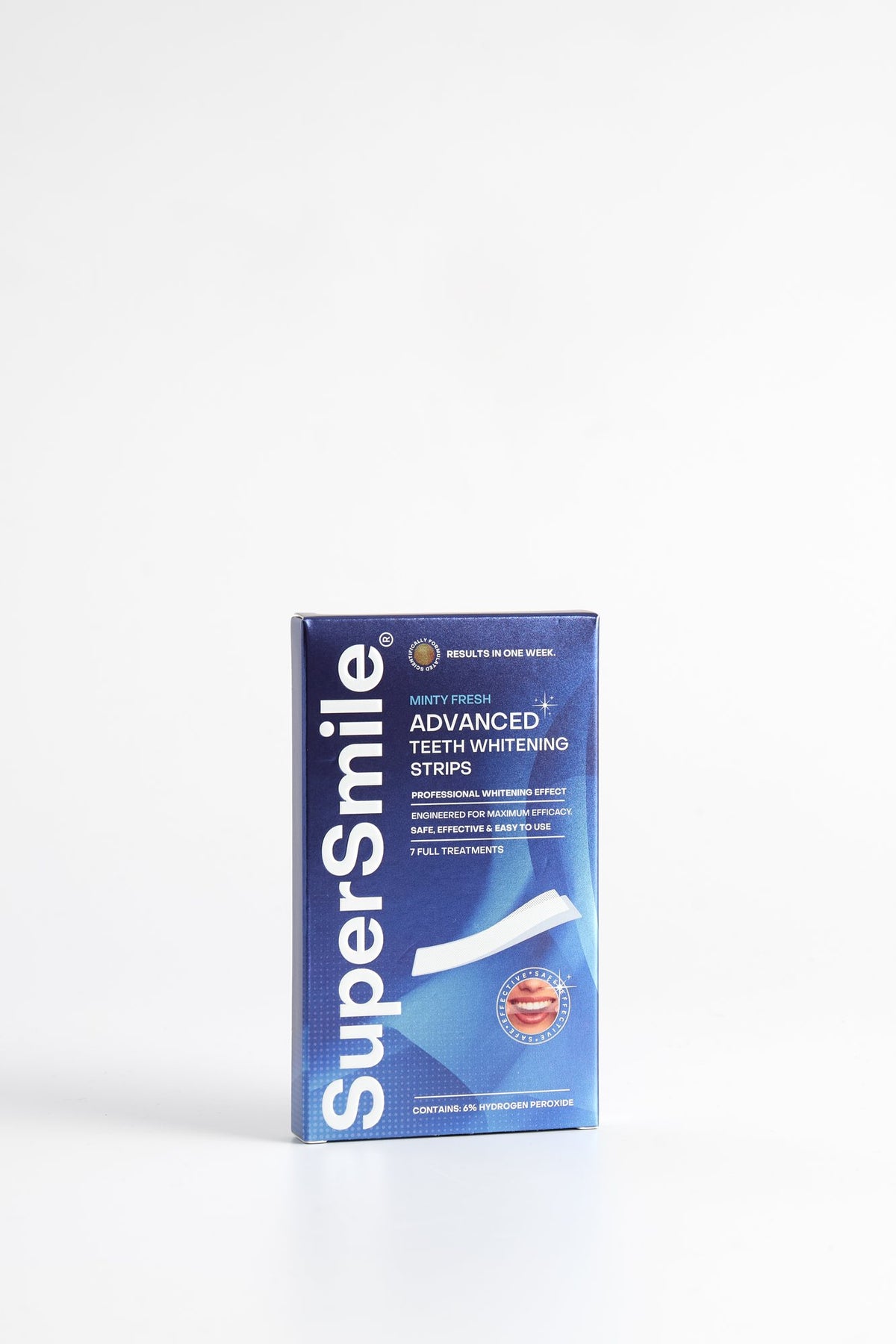 SuperSmile Advanced Teeth Whitening Strips box, front